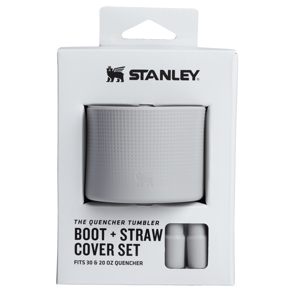 The Quencher Tumbler Boot 30 - 20OZ & Straw Cover Set In Ash Grey