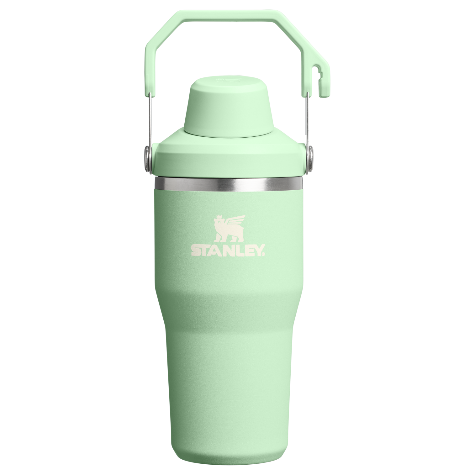 Stanley 20 OZ IceFlow Aerolight Stainless Steel Water Bottle In Pistachio Green with Fast Flow Lid