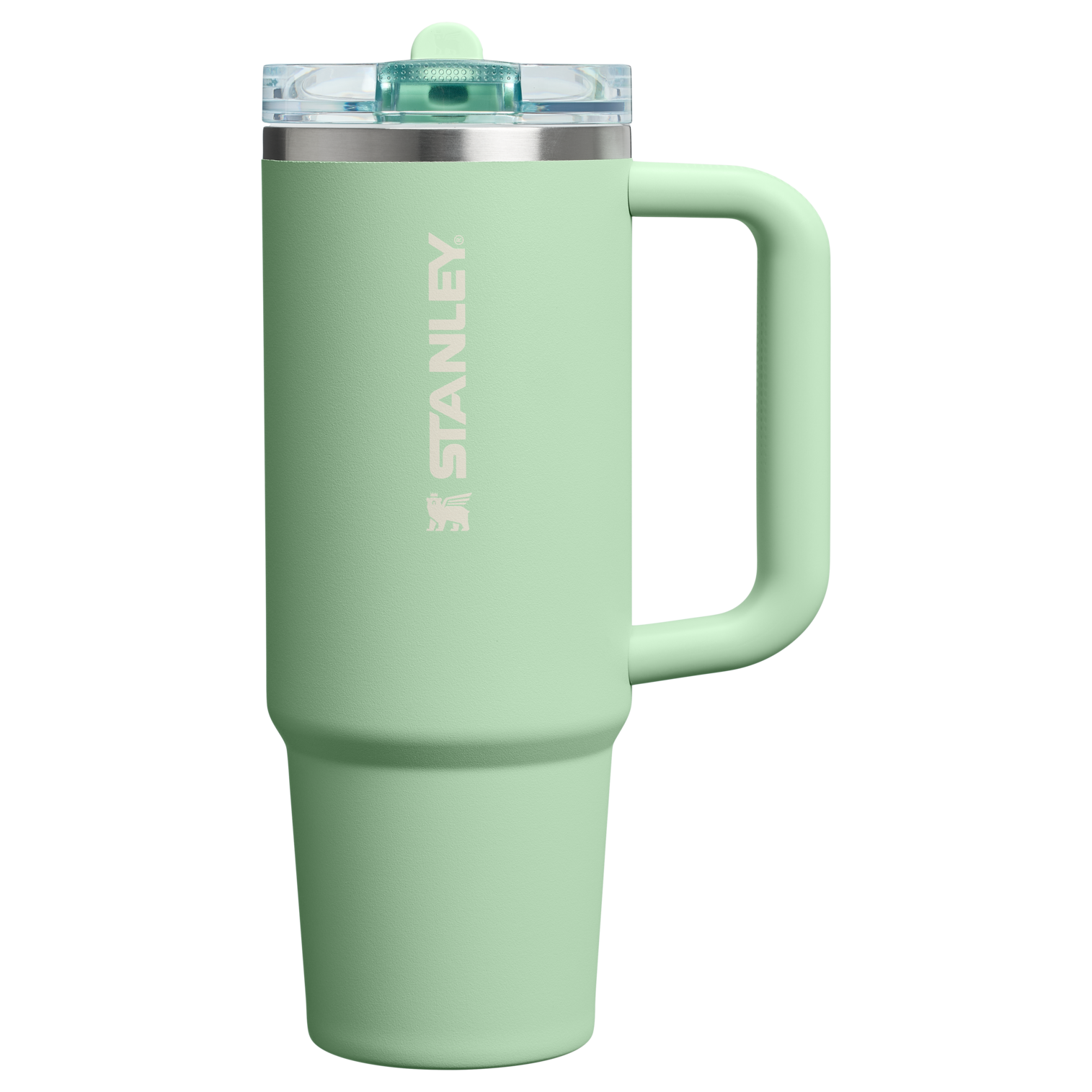Stanley 30 OZ Quencher ProTour Stainless Steel Tumbler In PIstachio Green with Flip Straw
