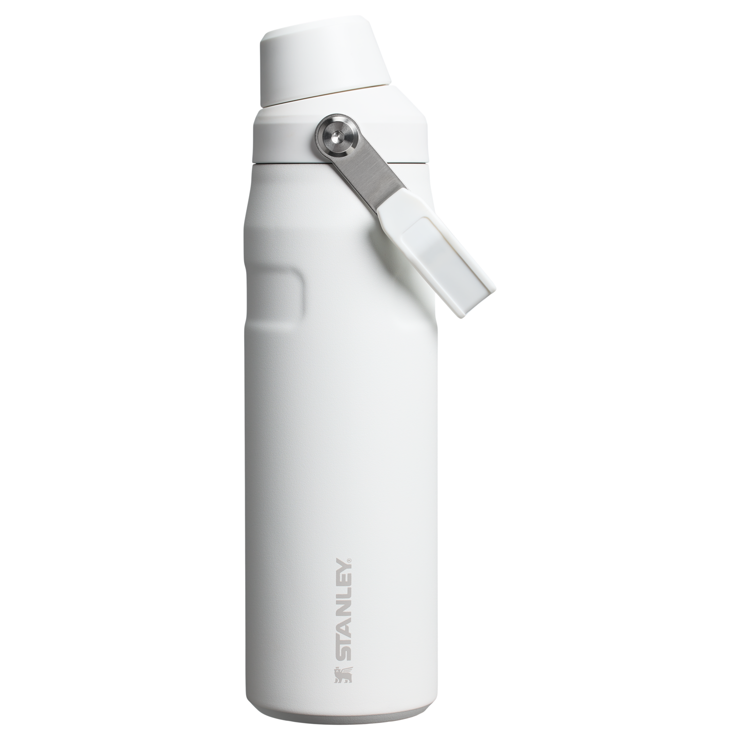 Stanley 24 OZ IceFlow Aerolight Stainless SteelWater Bottle In Frost White