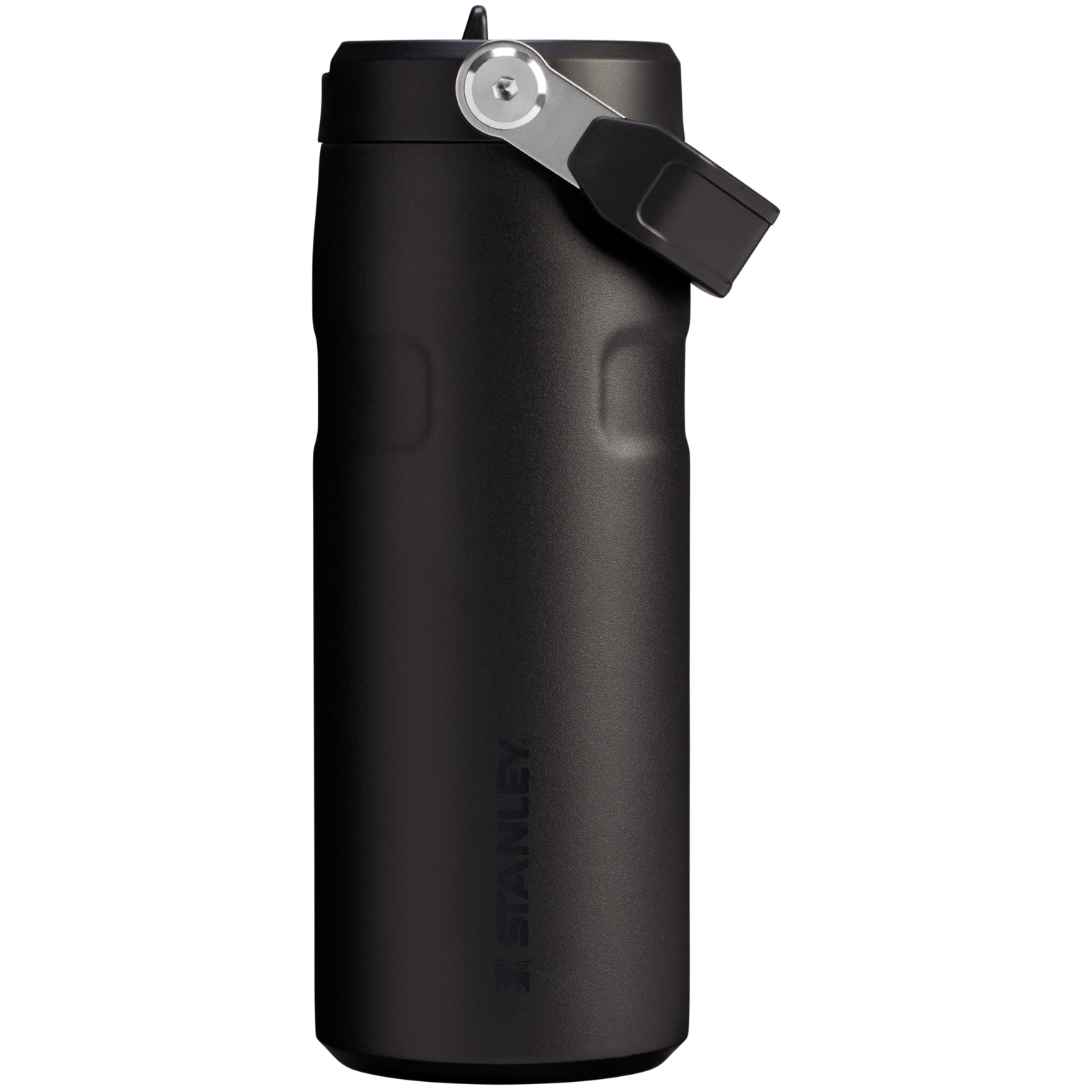 Stanley IceFlow Aerolight stainless steel water bottle in Black with Flip Straw