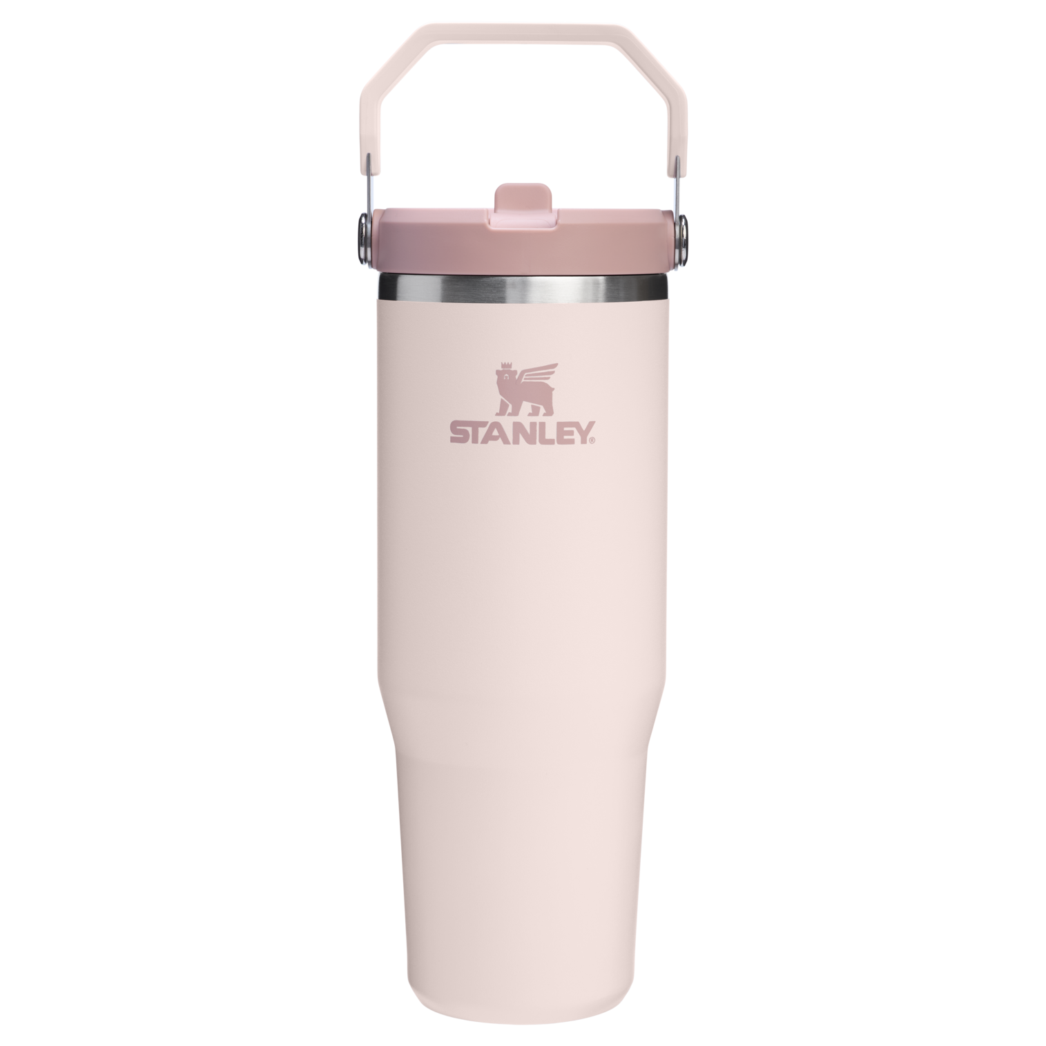 Stanley 30 OZ IceFlow Flip Straw Tumbler In Rose Quartz Pink