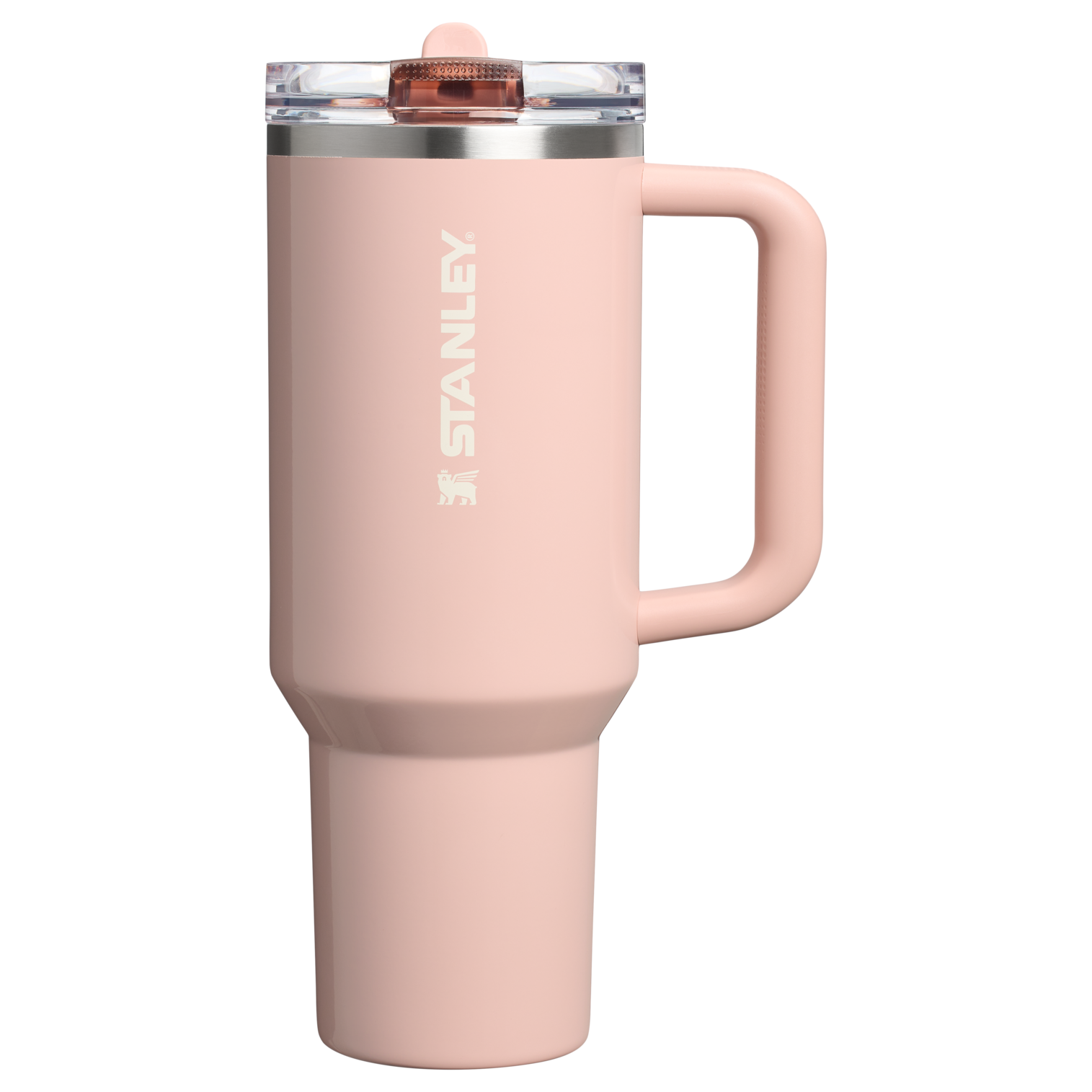 Stanley 40 OZ Quencher Flip Straw ProTour Stainless Steel Tumbler In Peach Whip Pink From The Oasis Collection