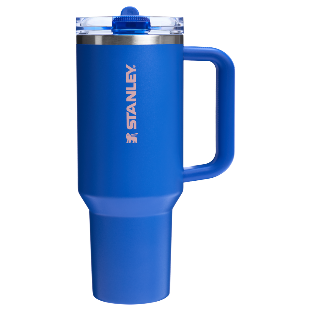 Stanley 40 OZ Quencher Flip Straw ProTour Stainless Steel Tumbler In Royal Blue