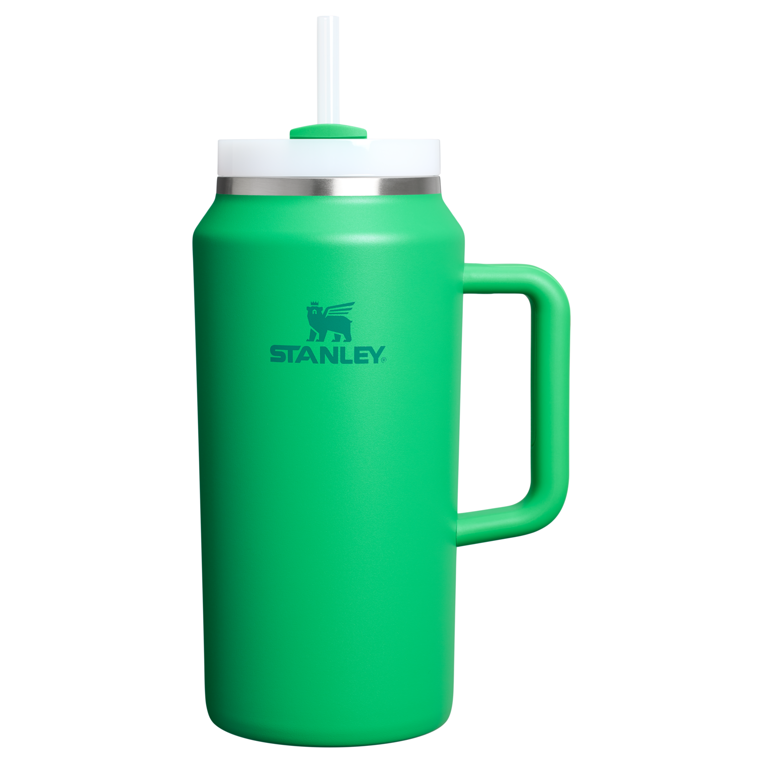 Stanley 64 OZ Stainless Steel Tumbler With Straw In Meadow Green