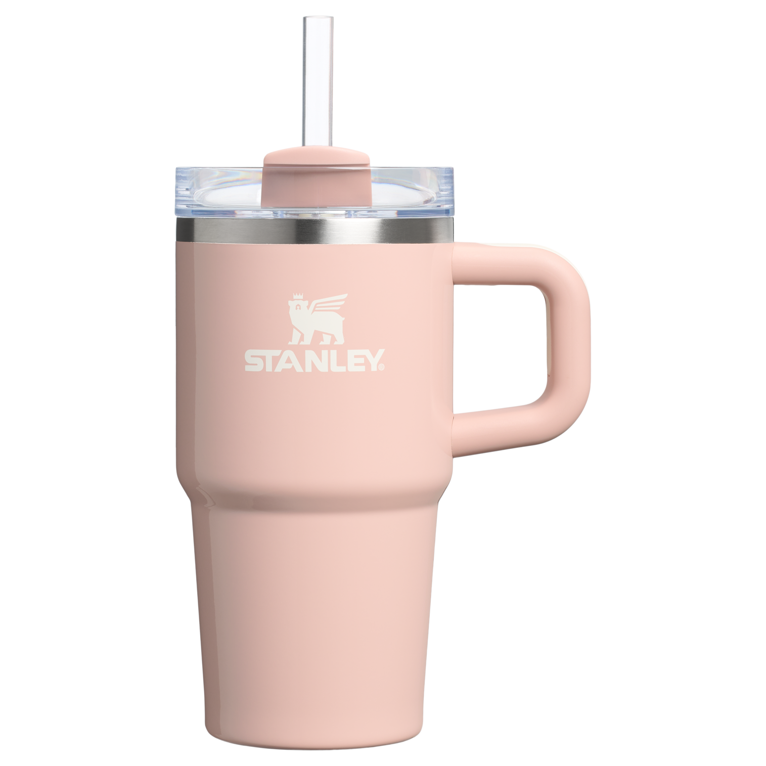 Stanley 20 OZ Quencher Stainless Steel Tumbler In Peach Whip Pink From The Oasis Collection