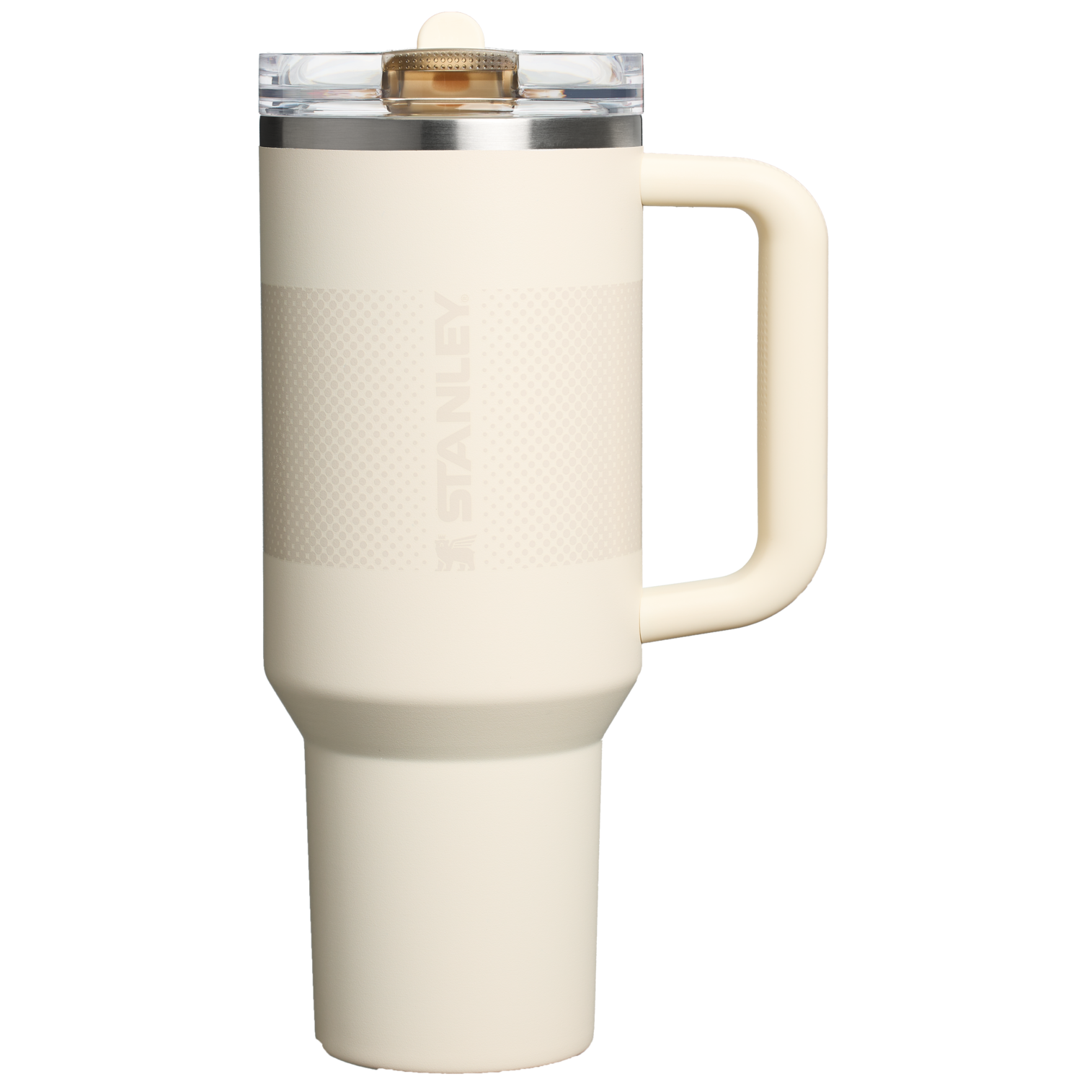 Stanley 40 OZ Quencher ProTour Flip Straw Tumbler In Cream Fade White